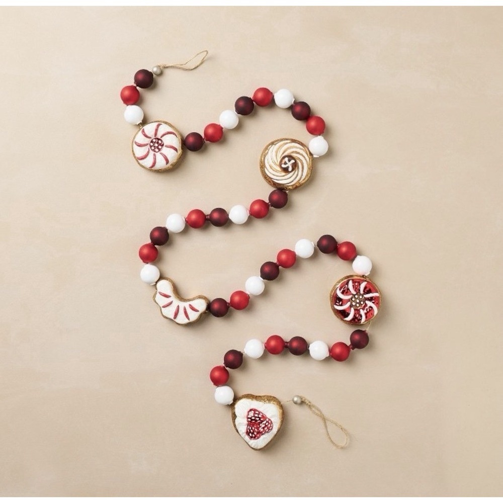 John Derian X Target 2025 60" Glass‎ Cookie Garland NWT
